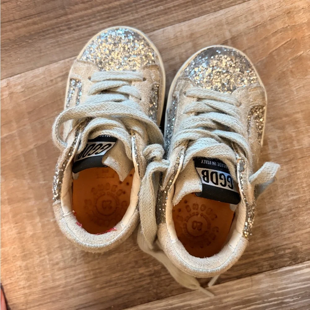 Golden Goose sparkling gold